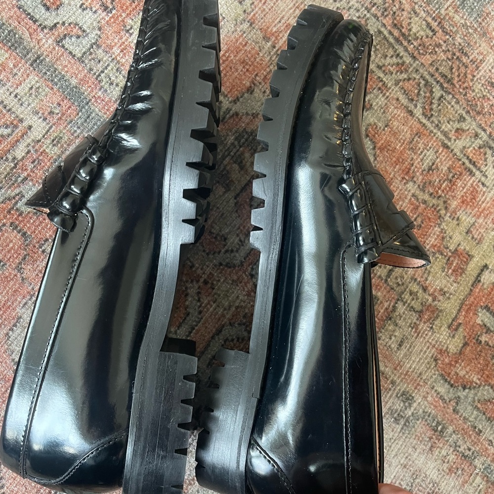 J. Crew Black Patent Leather Penny Loafers - Picture 5 of 8